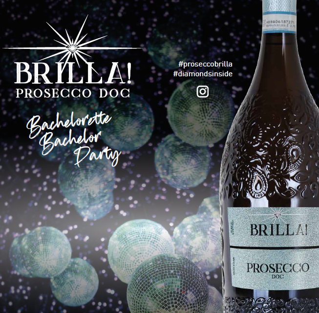 Brilla! blue and black bottle