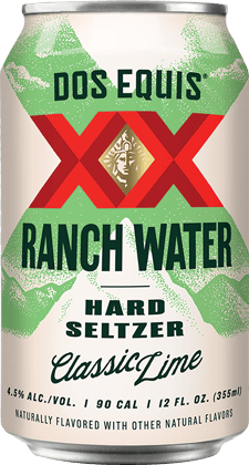 Dos equis ranch water can