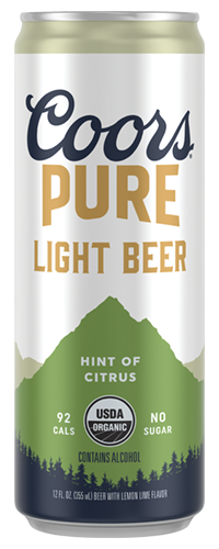 Coors Pure Hint Of Citrus Decrescente