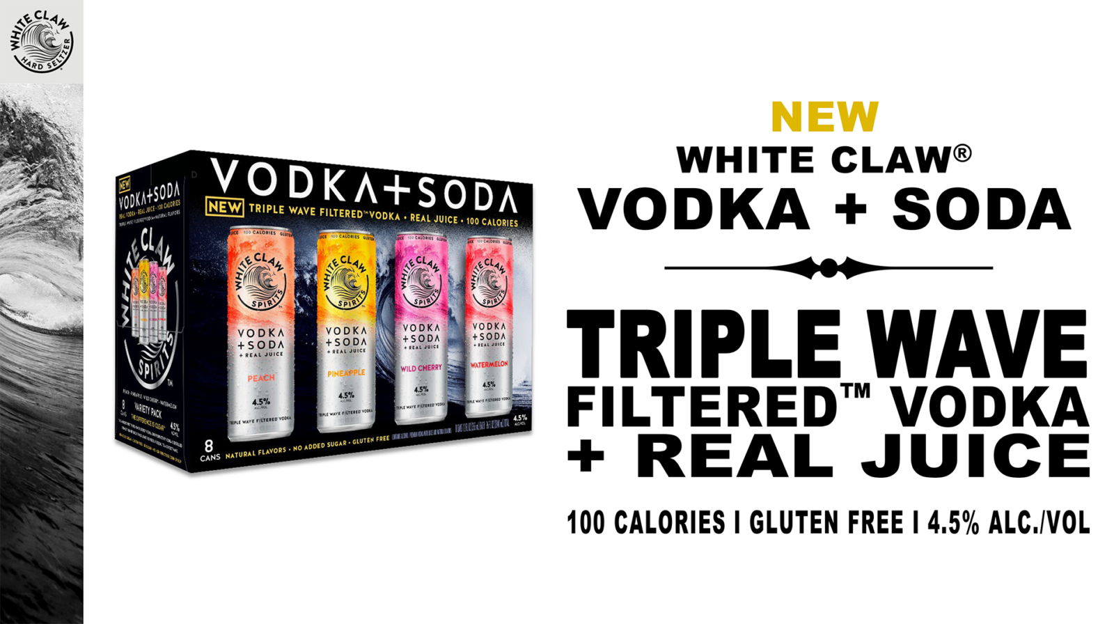 Try New White Claw Vodka + Soda DeCrescente Distributing Company